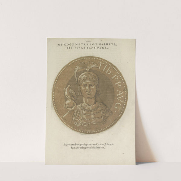 Portrait of Emperor Tiberius III (1557-1559) by Hubert Goltzius