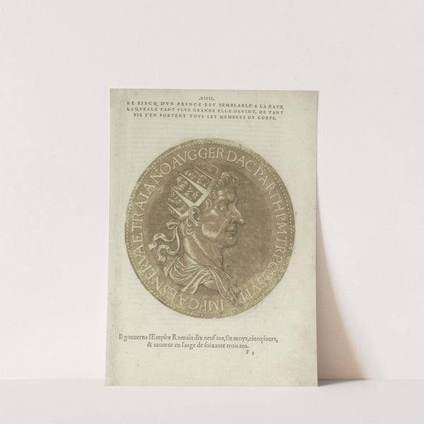 Portrait of Emperor Trajanus (1557-1559) by Hubert Goltzius