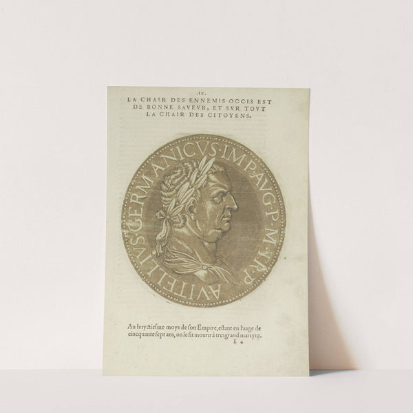 Portrait of Emperor Vitellius (1557-1559) by Hubert Goltzius