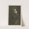 Portrait of Eva Gonzalès in front of an easel (1856-1897) by Henri-Charles Guérard