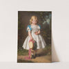 Portrait of five-year-old Eva Maria von Richthofen by Eduard Geselschap
