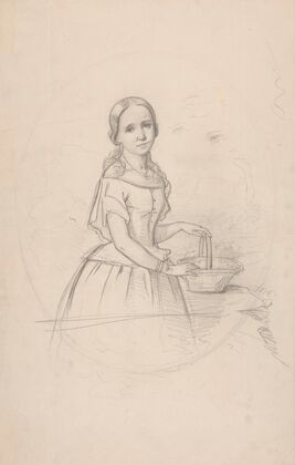 Portrait of Franciszka Wołowska, Sister of Feliks Jasieński’s Mother (1853)