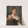 Portrait of Françoise Simonnier And Her Daughter by Antoine-Jean Gros
