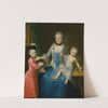 Portrait Of Fridericia Adolphina Countess Von Schlieben And Her Two Sons, Gotthelf Sigismund And Adolf Friedrich by Johann Gottlieb Becker