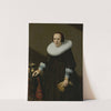 Portrait of Geertruyd Reael, Wife of Philips Denijs by Huygh Pietersz Voskuyl