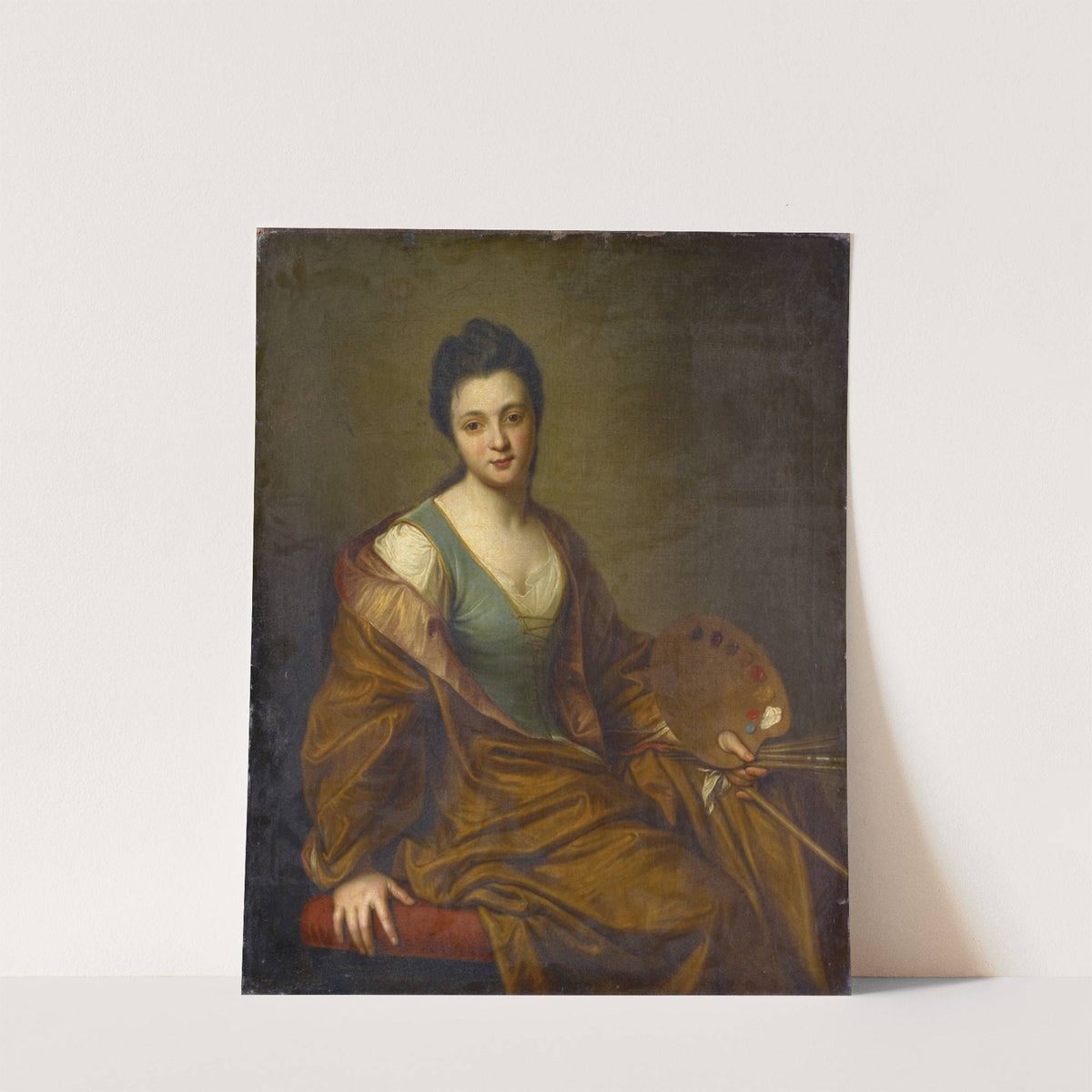 Portrait of Geneviève Blanchot as Allegory of Painting by Jean-Baptiste Santerre