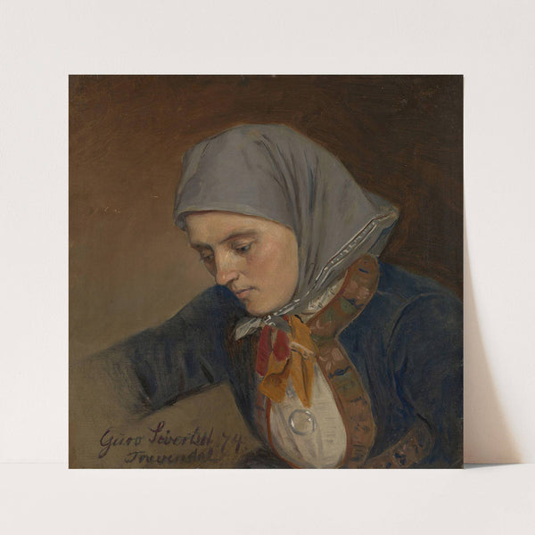 Portrait of Guro Sivertsdatter Travendal (1874) by Adolph Tidemand