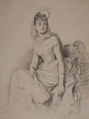 Portrait of Helena Modrzejewska as Adrienne Lecouvreur (1888)