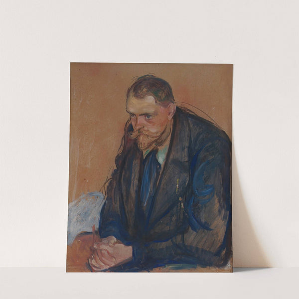 Portrait of Helge Bäckström (1894) by Edvard Munch