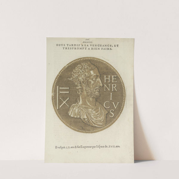 Portrait of Henry the Fowler (1557-1559) by Hubert Goltzius