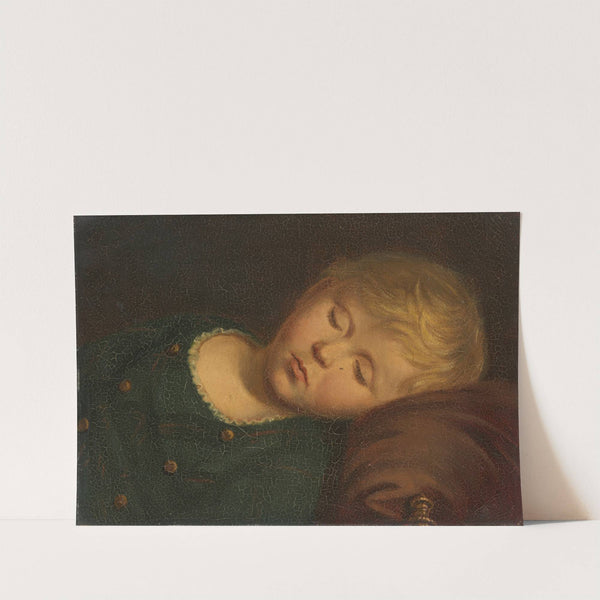 Portrait of Hermann Staudinger as a Sleeping Child (1883) by Friedrich Nebel