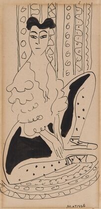 Portrait of Janet Braguin in the style of Henri Matisse