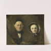 Portrait of Johann Joseph Hermann, the Artist&#039;s Father-in-Law, with his Grandchild Ida Schwartze, the Artist&#039;s oldest Daughter by Johann Georg Schwartze