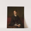 Portrait of Julia née Bergson, artist’s wife by Aleksander Lesser