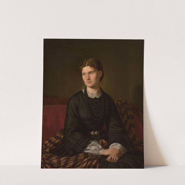 Portrait of Julia née Bergson, artist’s wife by Aleksander Lesser