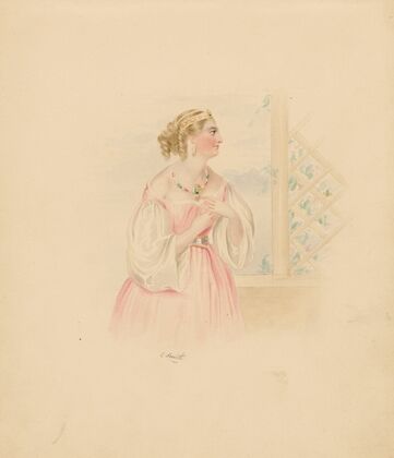 Portrait of Juliet, from Shakespeare’s Romeo and Juliet (19th century)