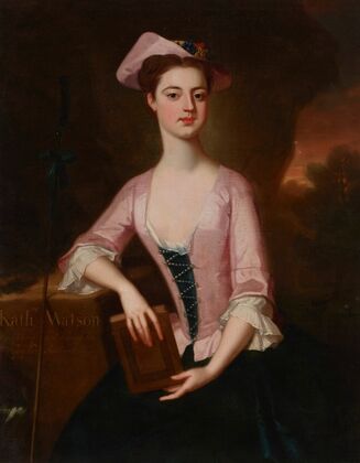 Portrait of Katherine Watson Southwell (d. 1765) holding a book