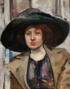 Portrait of Kazimiera Felix (Portrait in a wingy hat) (1911)