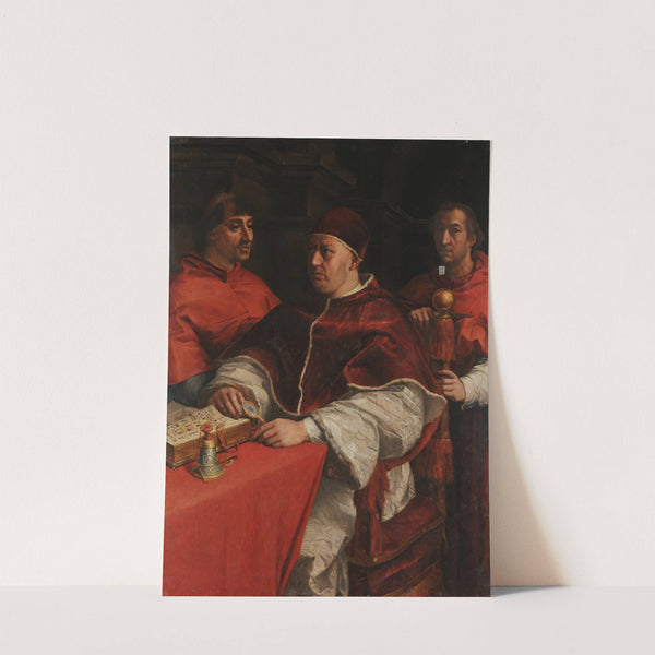 Portrait of Leo X with Cardinals Giulio de’ Medici and Luigi de’ Rossi (1523) by Andrea del Sarto