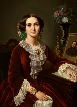 Portrait of Leonia Rastawiecka (1851)