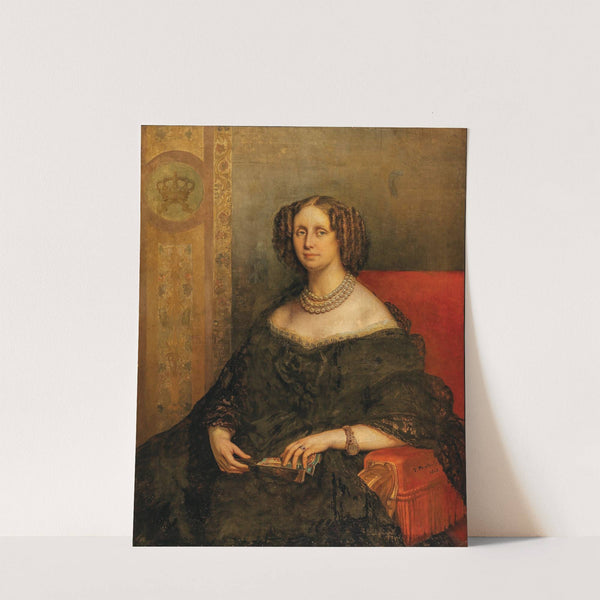 Portrait of Louise d’Orléans, Queen of Belgium (Palermo 1812-1850 Ostende) by Jean François Portaels