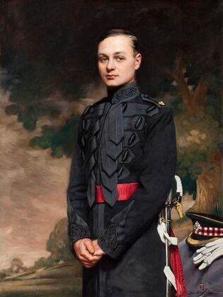 Portrait of Major Romer in the Uniform of the Band of the Scots Guard