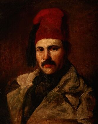 Portrait of Maksymilian Oborski Wearing a Fez