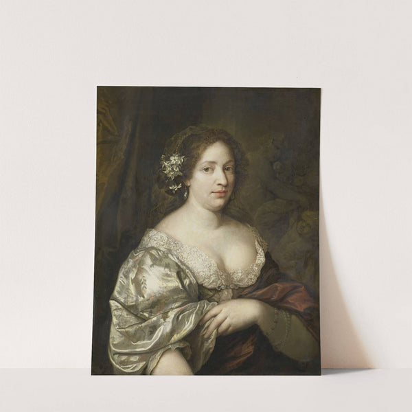 Portrait of Margaretha Godin (d. 1694), wife of the artist by Caspar Netscher