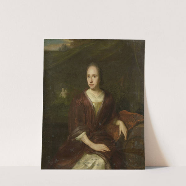 Portrait of Margaretha Nelis (1652-17050, second wife of Casparus Commelin by David van der Plas