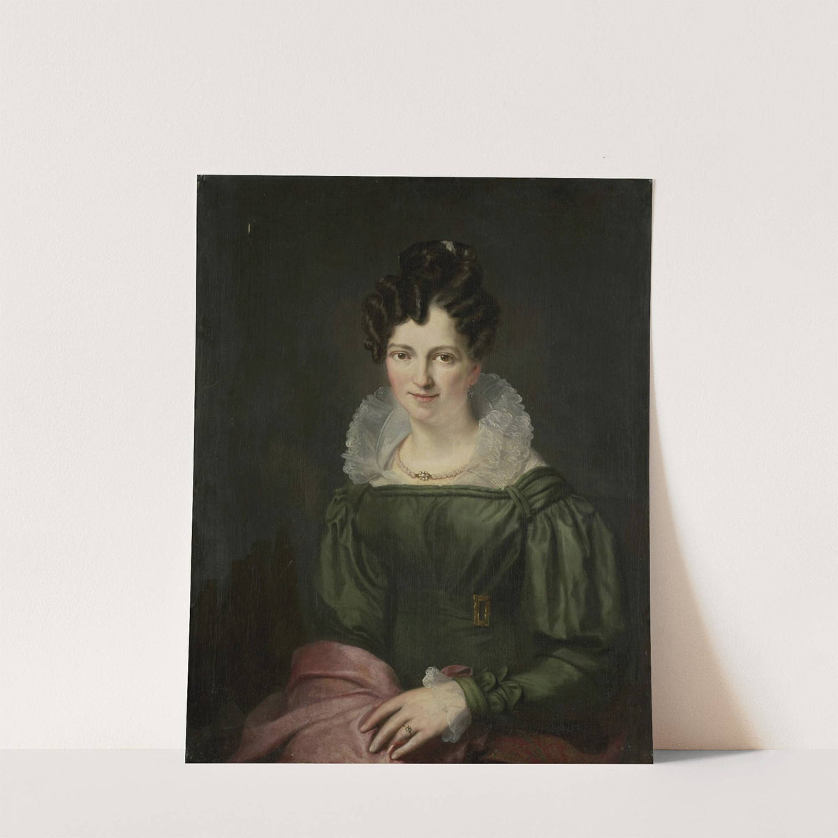 Portrait of Maria Christina Nijssen, Wife of Anthonie van der Hout by Christiaan Julius Lodewijk Portman
