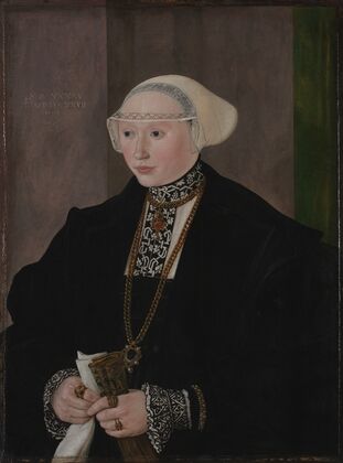 Portrait of Maria Kitscher, Frau von Freyberg (1545)