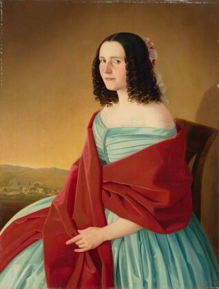 Portrait of Mária Szmrecsányi (1844)