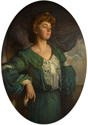 Portrait of Mary, Lady Gerard in a Green Dress