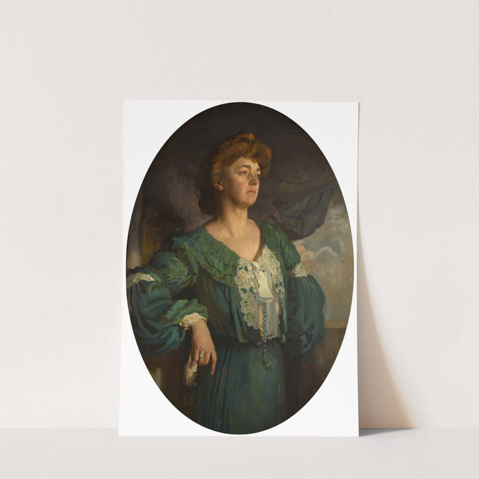 Portrait of Mary, Lady Gerard in a Green Dress by William Orpen
