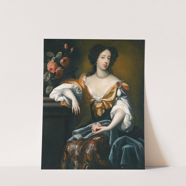 Portrait Of Mary Of Modena (1658-1718) by Simon Verelst