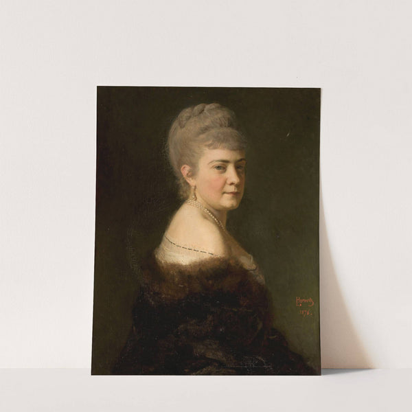 Portrait of Melania née Jastrzębska 1.v. Dunin 2.v. Rawicz (1876) by Leopold Horowitz