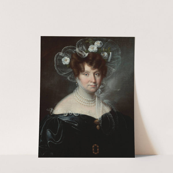 Portrait of Melania Sobańska by Marcin Jabłoński
