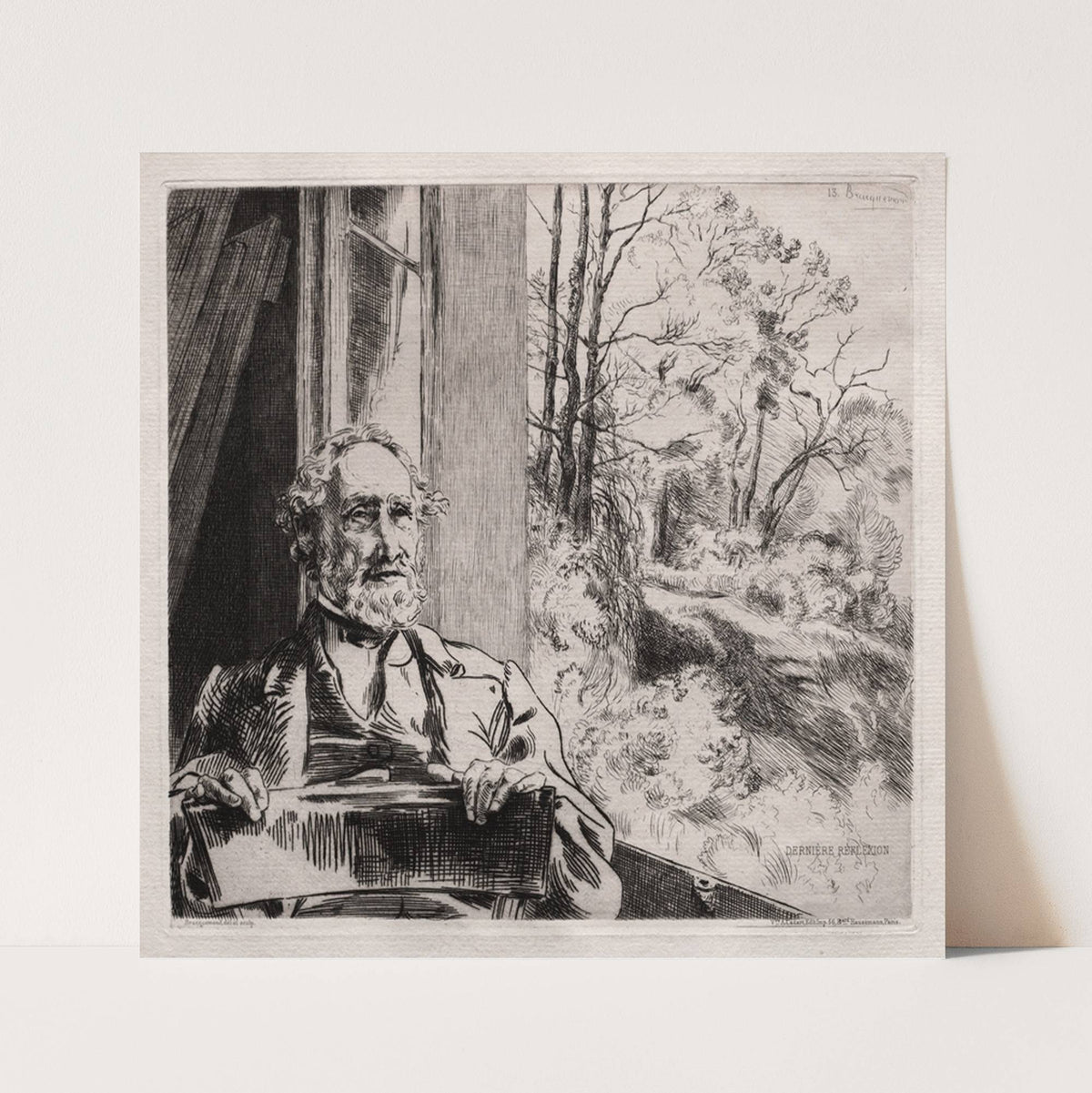 Portrait of Meyer Heine (1860s) by Félix Bracquemond