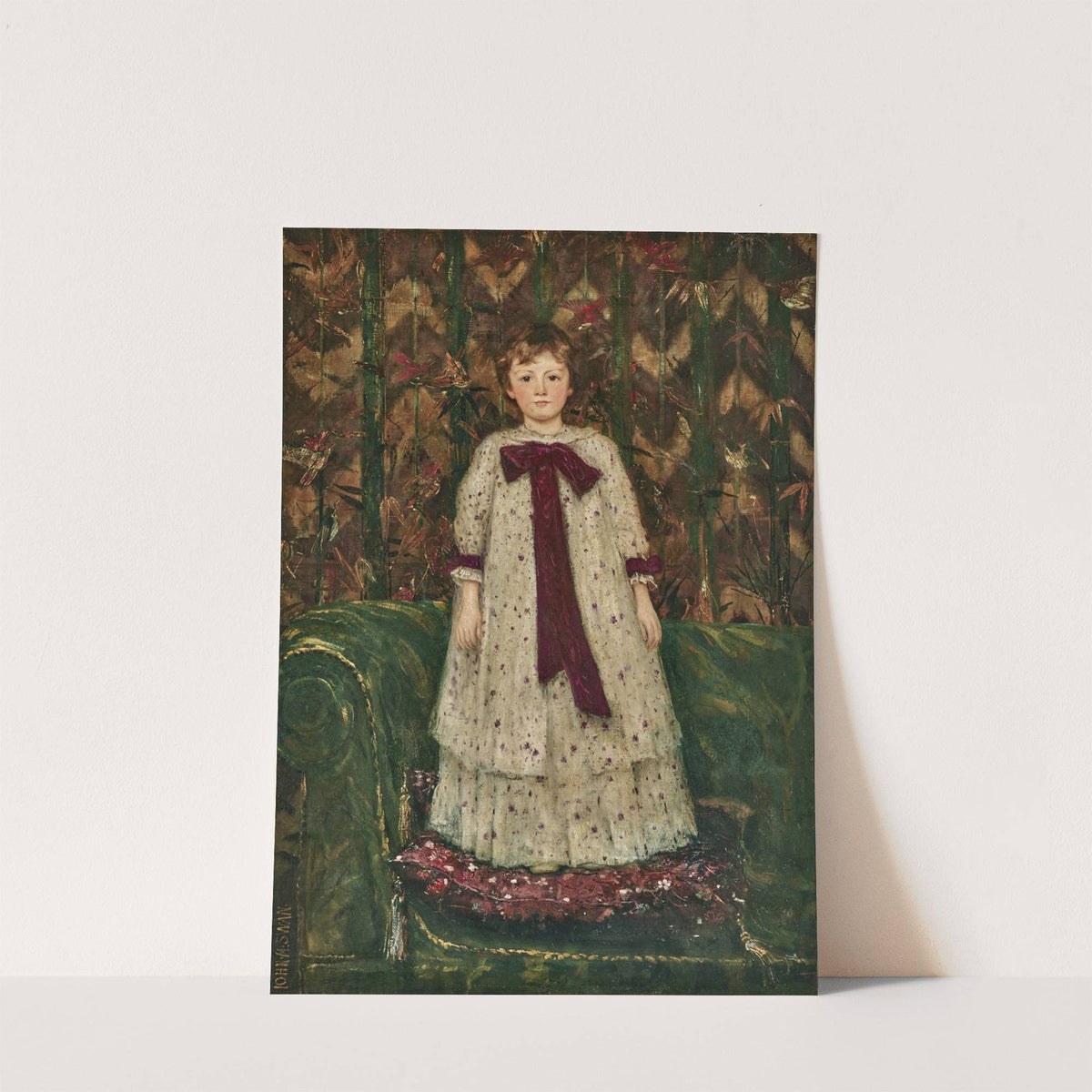 Portrait of Miss Elfrida Marjorie Eden, later Countess of Warwick (1887- 1943), as a child by John Macallan Swan