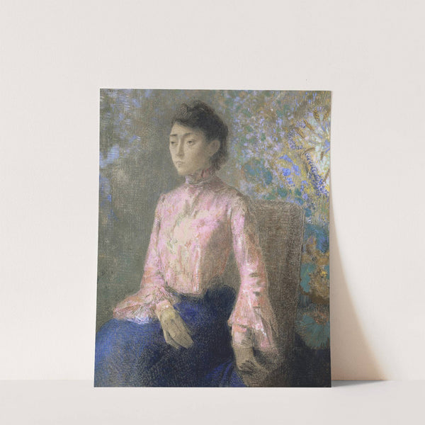 Portrait of Miss Jeanne Chaîne by Odilon Redon
