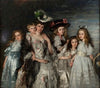 Portrait of Mrs. A.G.M. van Ogtrop-Hanlo (1871-1944) and her five children