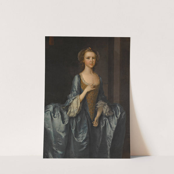 Portrait Of Mrs. Hibbert, When A Girl by Thomas Frye