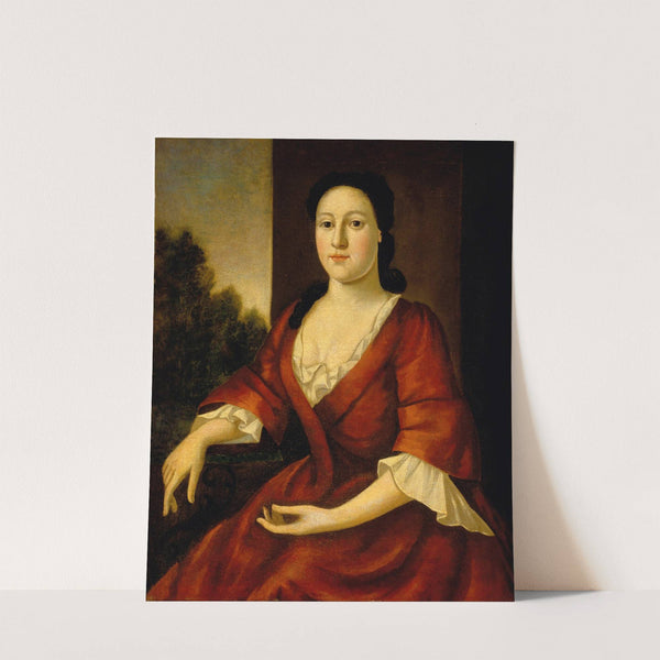 Portrait of Mrs. John Greenleaf (Priscilla Brown 1725-1759) by John Greenwood