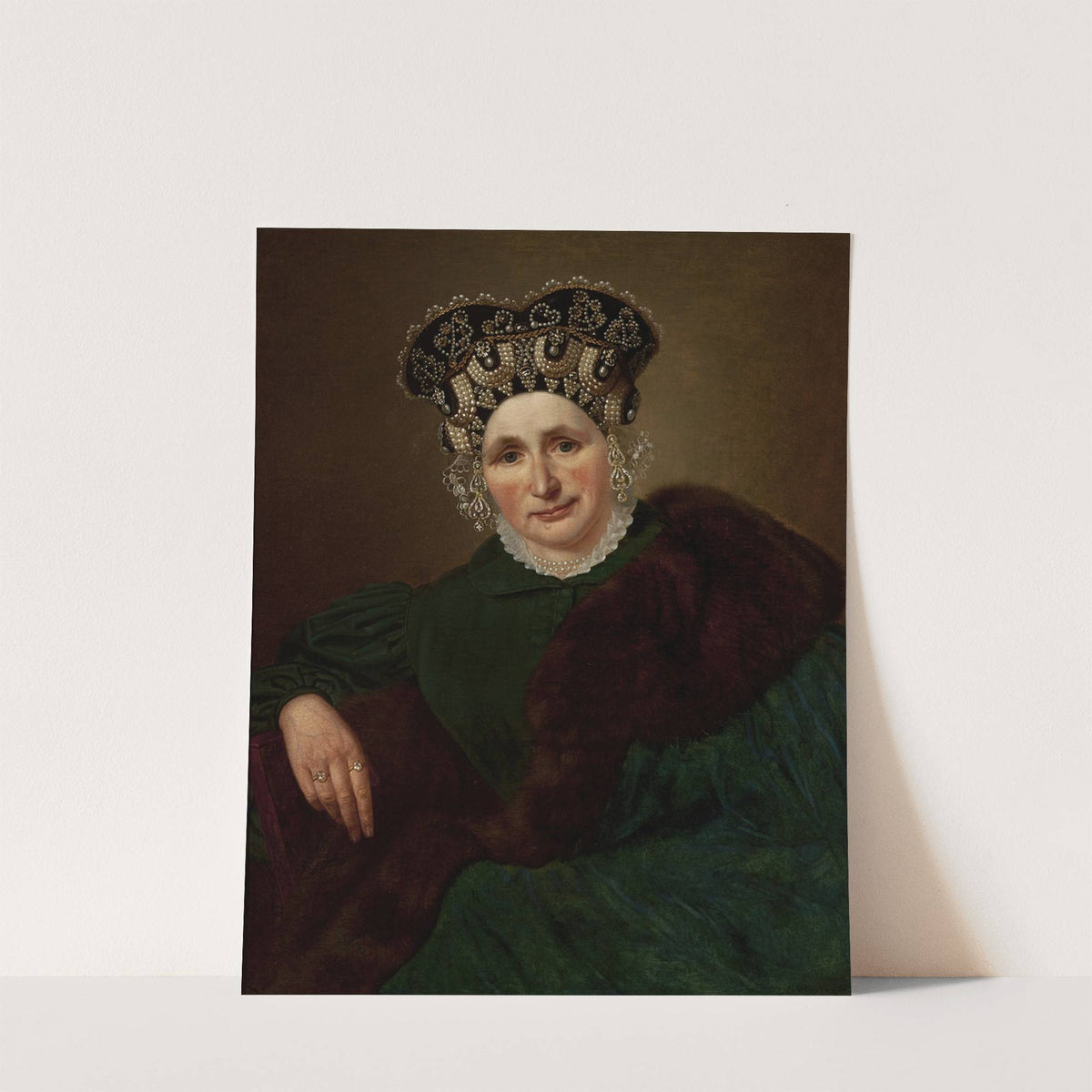 Portrait of Mrs. Pozner by Jan Sikorski