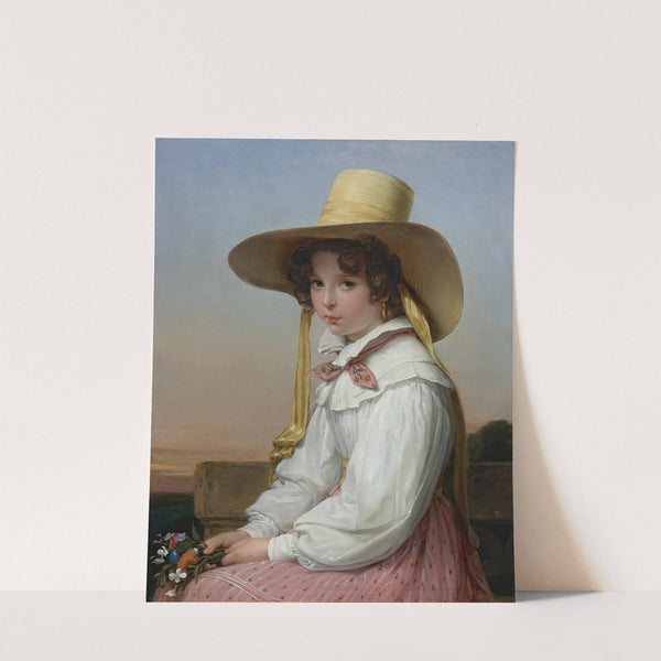 Portrait Of Nency Destouches by Jean-Baptiste Auguste Vinchon