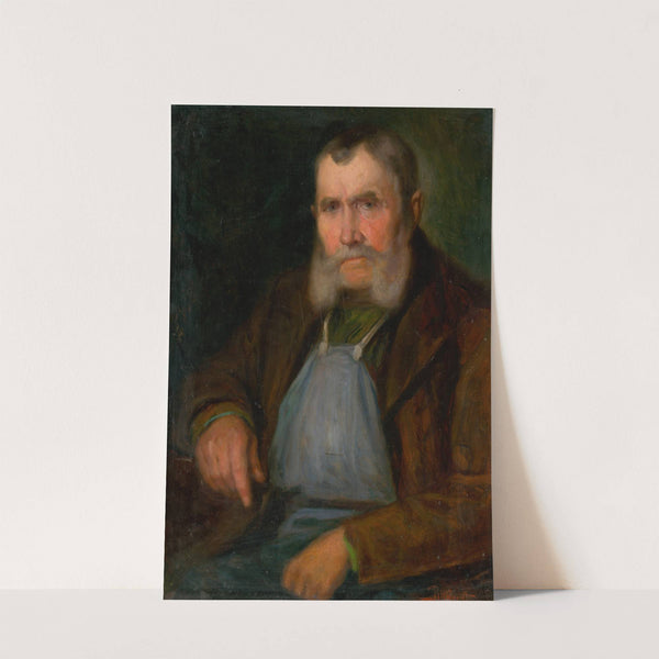 Portrait of Old Bratislava Vine-Dresser Schmidt-Hanzl (1900) by Ľudovít Pitthordt