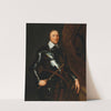Portrait of Oliver Cromwell, in armour, holding a baton by Workshop of Robert Walker