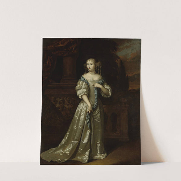 Portrait of Philippina Staunton, Wife of Roelof van Arkel (1632-1709), lord of Broeckhuijsen by Caspar Netscher