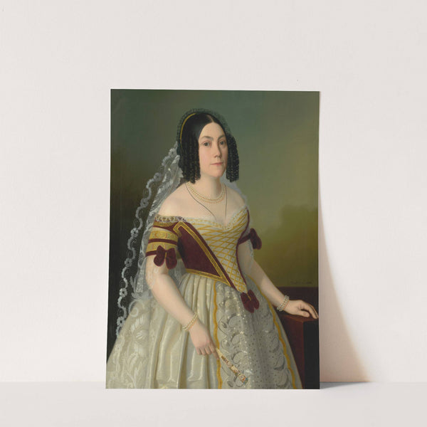 Portrait of Piroška Radvanská (1846) by Jozef Božetech Klemens