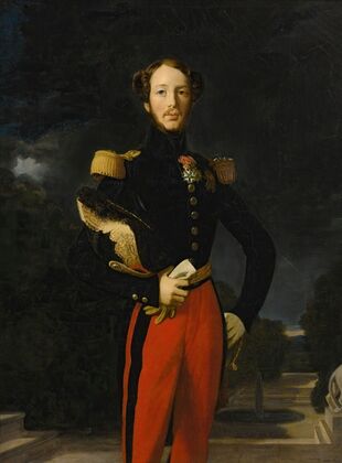 PortraitÂ Of Prince Ferdinand-Philippe, Duc D’orlÃ©ans, Before The ChÃ¢teau De Saint-Cloud’s Garden